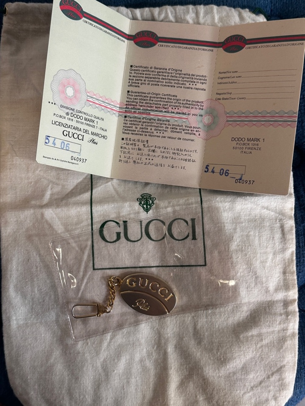 Vintage Gucci Brown GG Monogram Pochette with Charm and COA - Picture 5 of 17